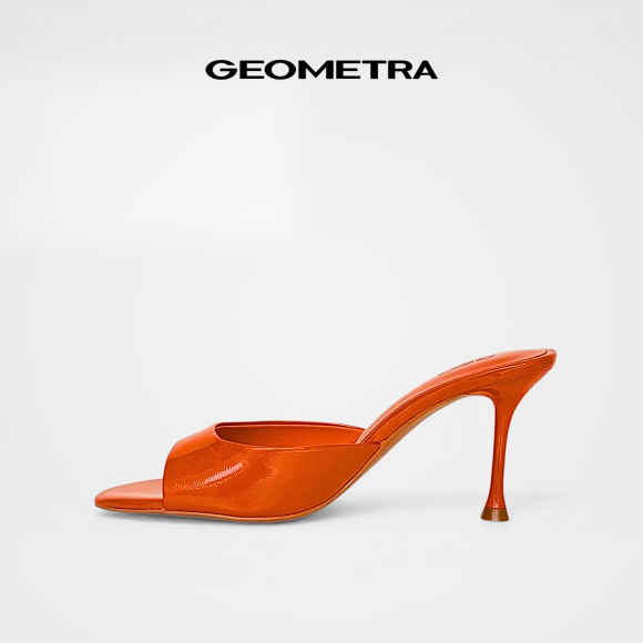 Dép cao gót hở mũi Peep Toe WDC0225 - GEOMETRA