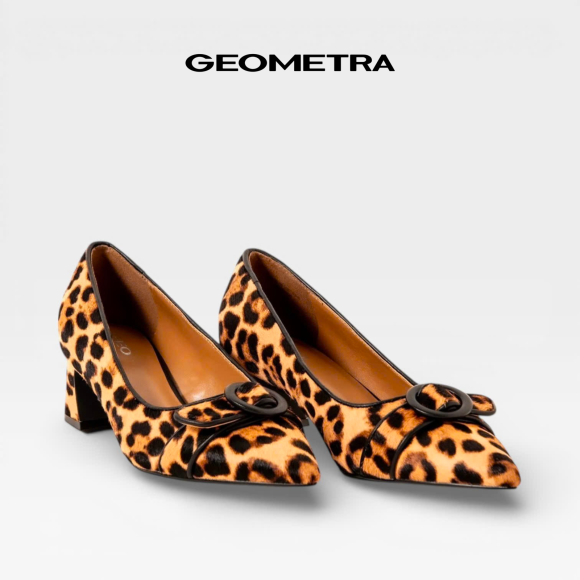 Giày Bít Mũi Nhọn gót vuông Midnight Bloom