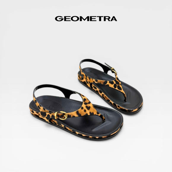 Sandals xỏ ngón Leopard Stride
