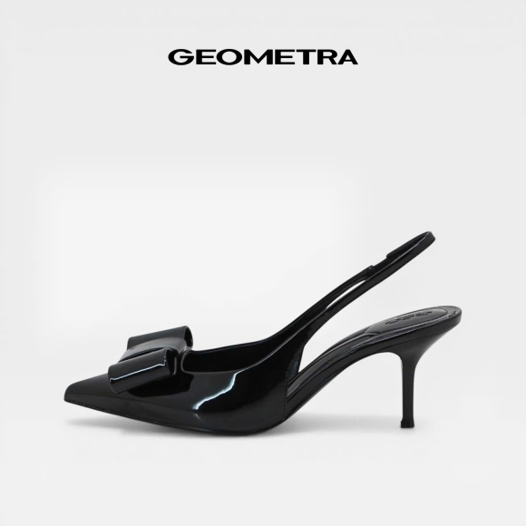 Giày Slingback Nơ Burgundy Muse - 14WSB0825