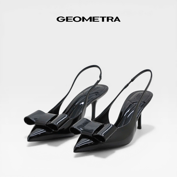 Giày Slingback Nơ Burgundy Muse - 14WSB0825