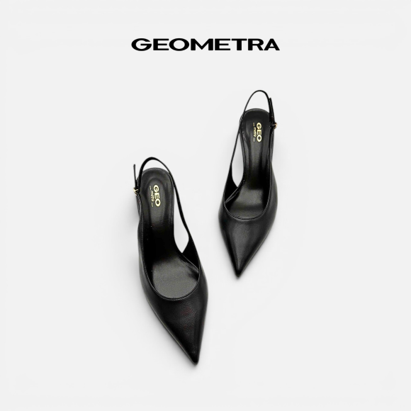 Giày cao gót Slingback Noir Prestige - WSB0925