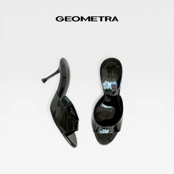 Dép cao gót hở mũi Peep Toe WDC0225 - GEOMETRA
