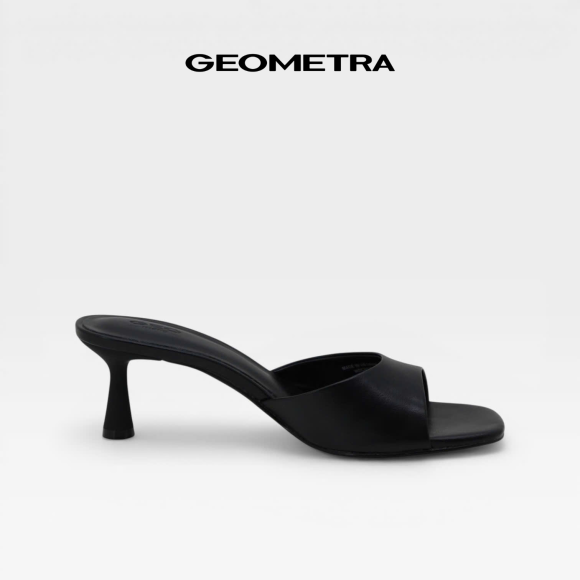 Giày cao gót hở mũi da PU mờ Jet Stone 