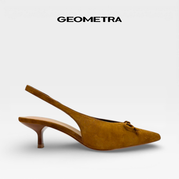 Giày Da Slingback Dawn Beige