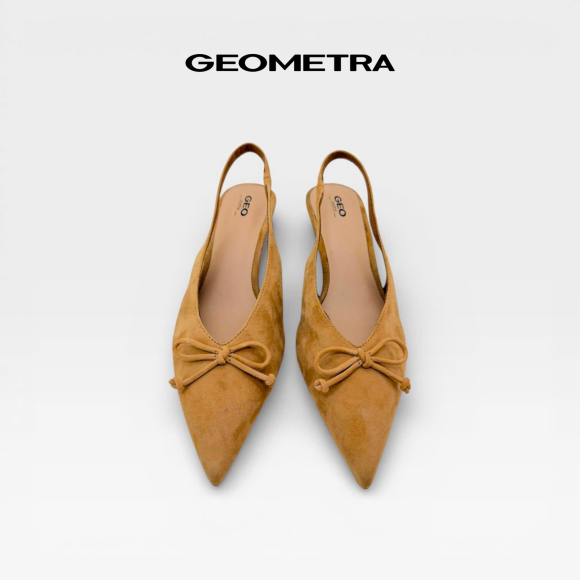 Giày Da Slingback Dawn Beige