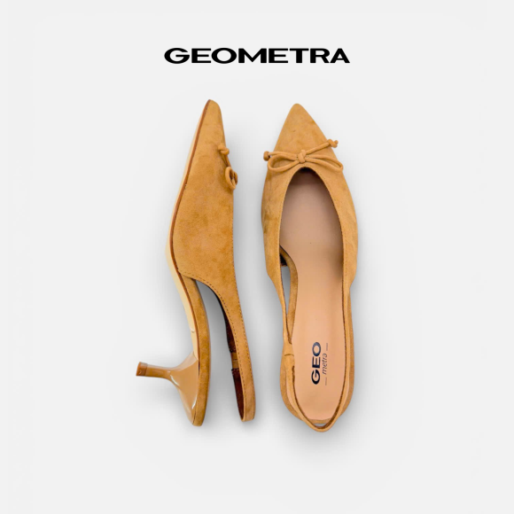 Giày Da Slingback Dawn Beige