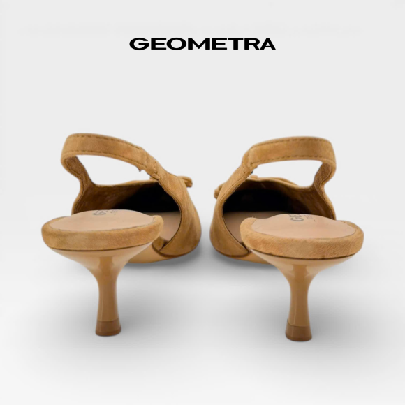 Giày Da Slingback Dawn Beige