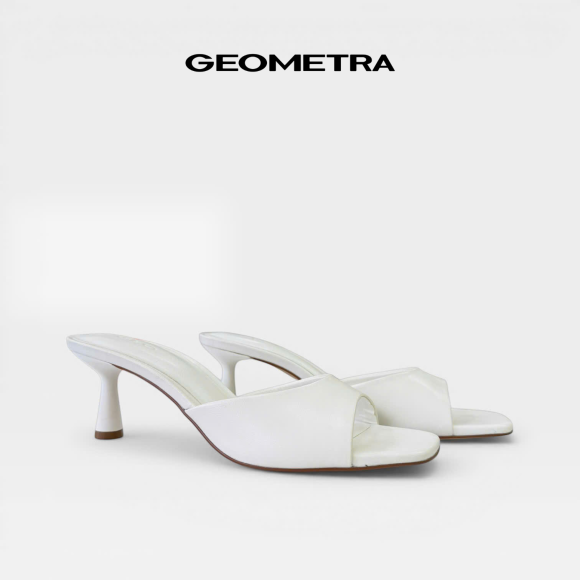 Giày cao gót hở mũi da PU mờ Jet Stone 