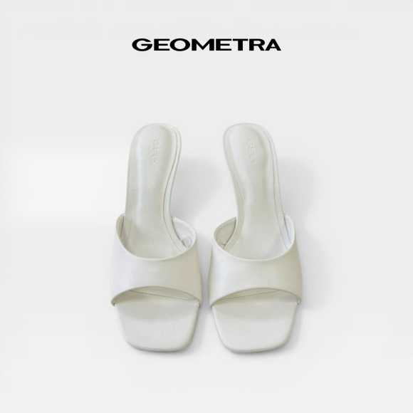 Giày cao gót hở mũi da PU mờ Jet Stone 