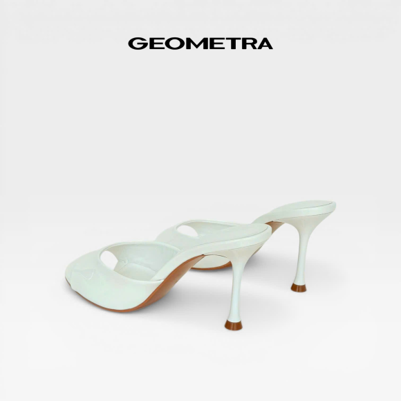 Dép cao gót hở mũi Peep Toe WDC0225 - GEOMETRA