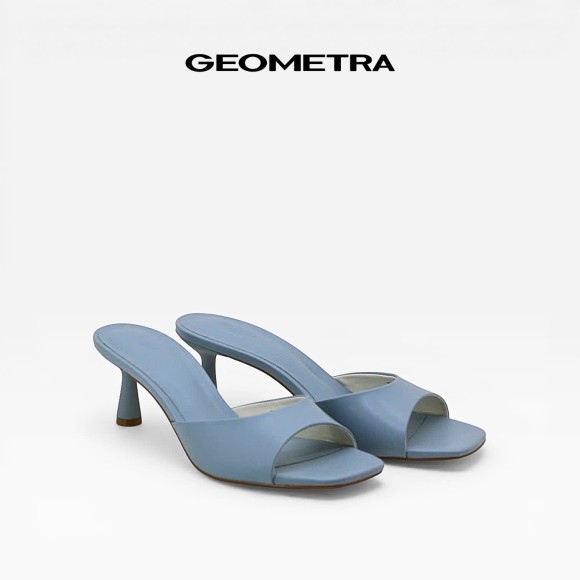 Giày cao gót hở mũi da PU mờ Jet Stone 