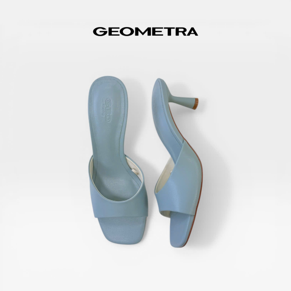 Giày cao gót hở mũi da PU mờ Jet Stone 