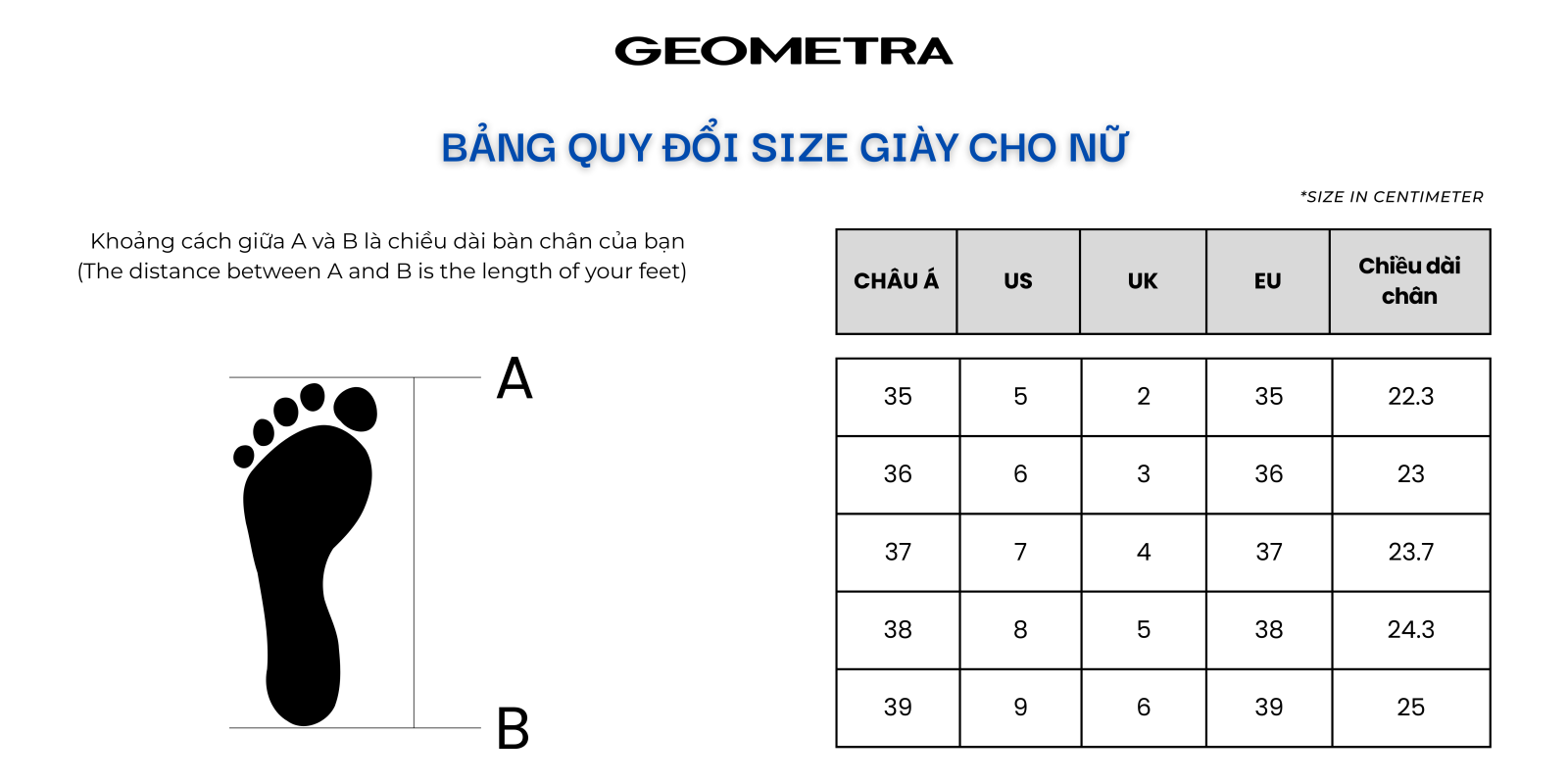 Hướng dẫn chọn size